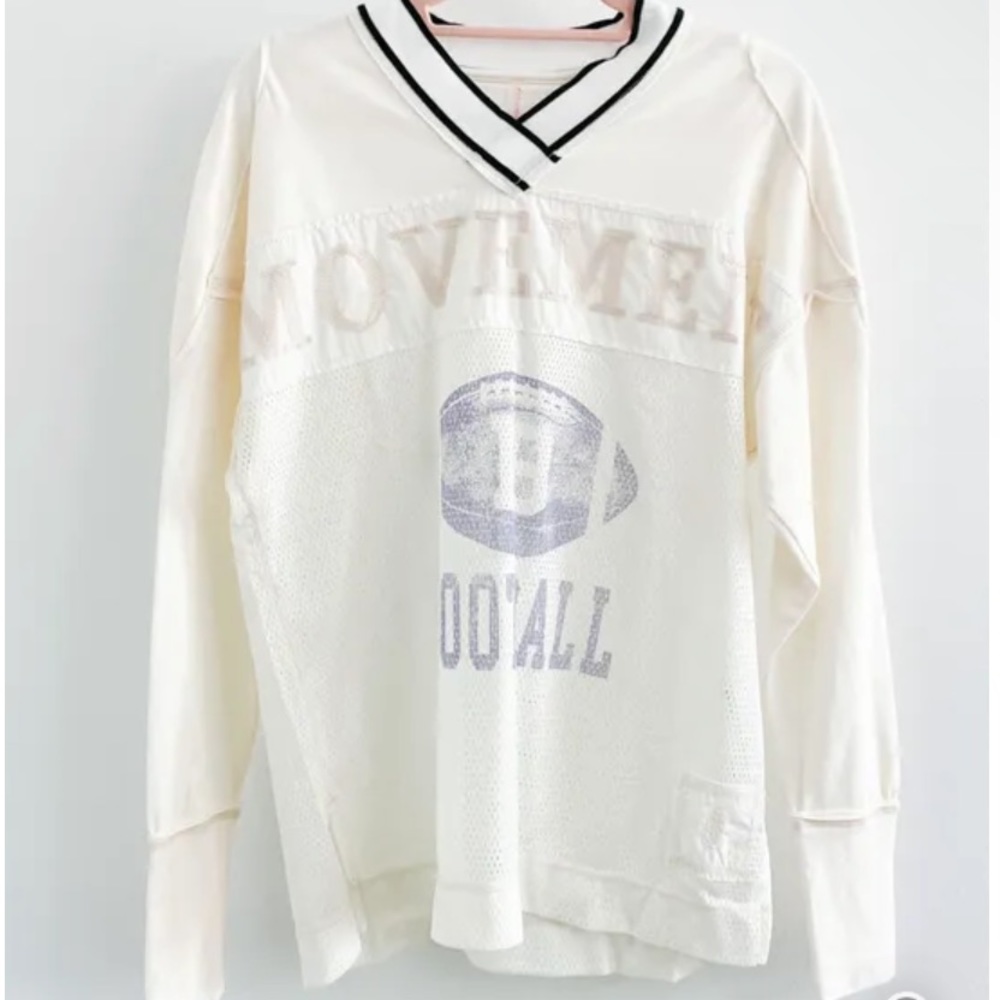 Free people movement football jersey long sleeve